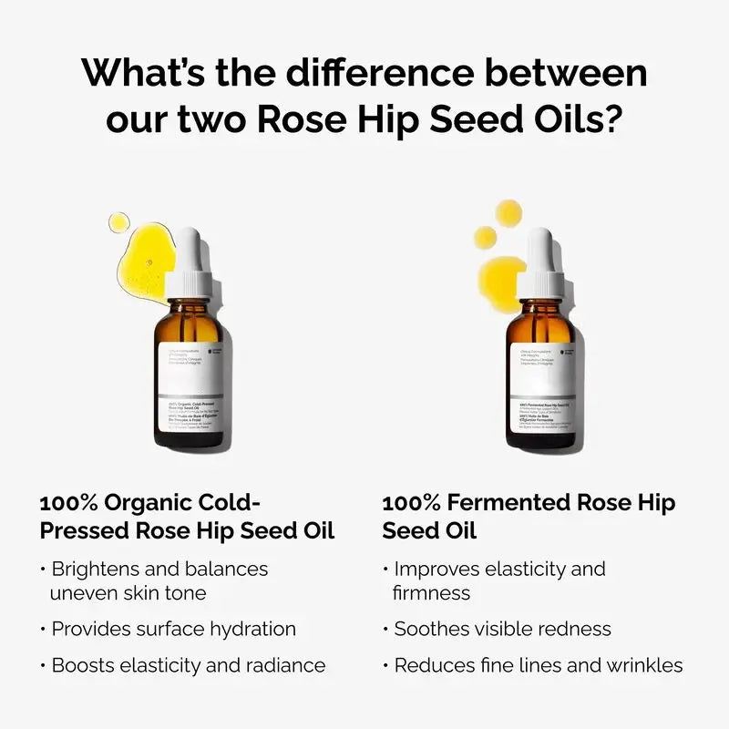 100% Organic Cold-Pressed Rose Hip Seed Oil - skin care and cosmetics