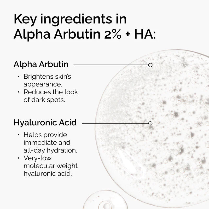 Alpha Arbutin 2% + HA - skin care and cosmetics