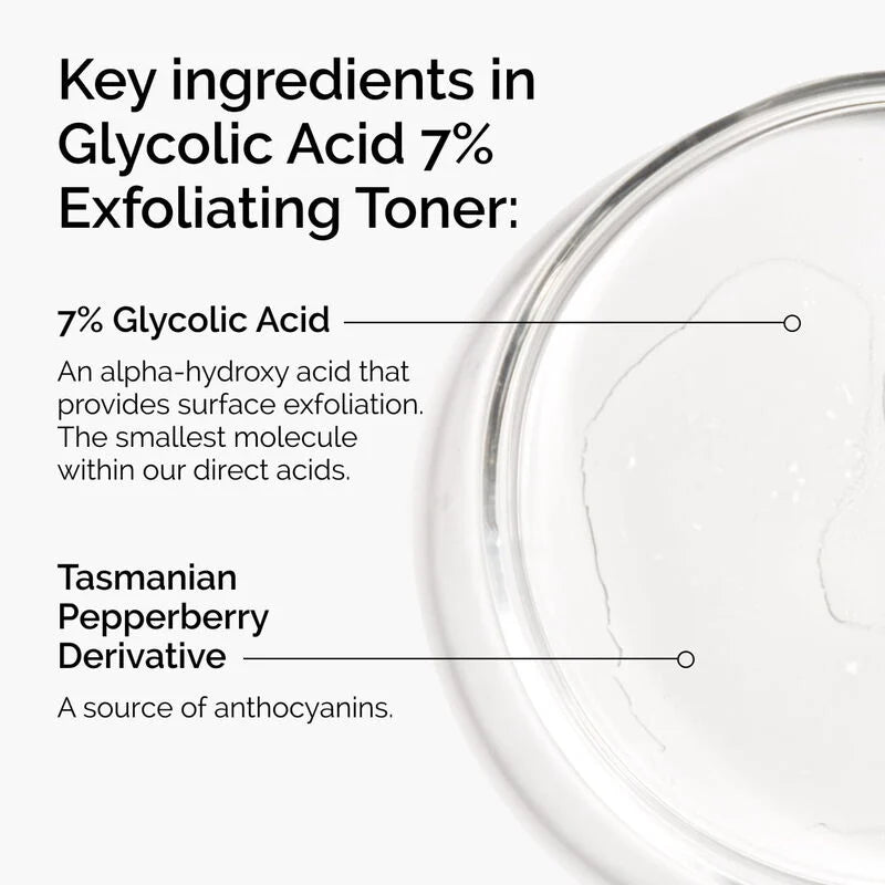 Glycolic Acid 7% Exfoliating Toner - skin care and cosmetics