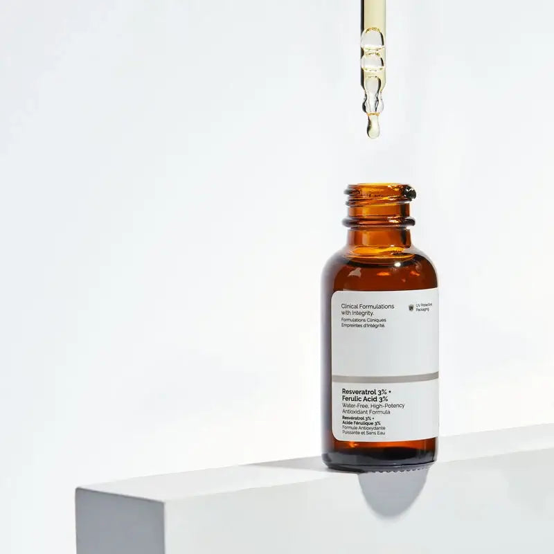 Resveratrol 3% + Ferulic Acid 3% - skin care and cosmetics
