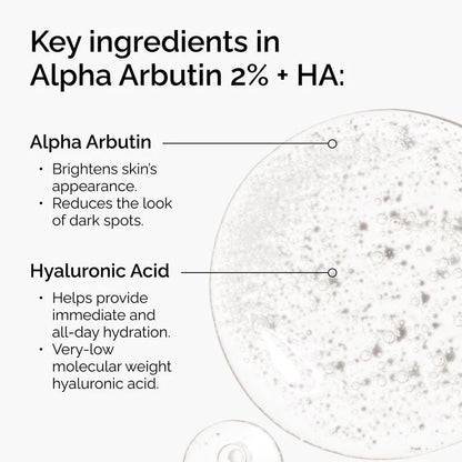 Alpha Arbutin 2% + HA - skin care and cosmetics
